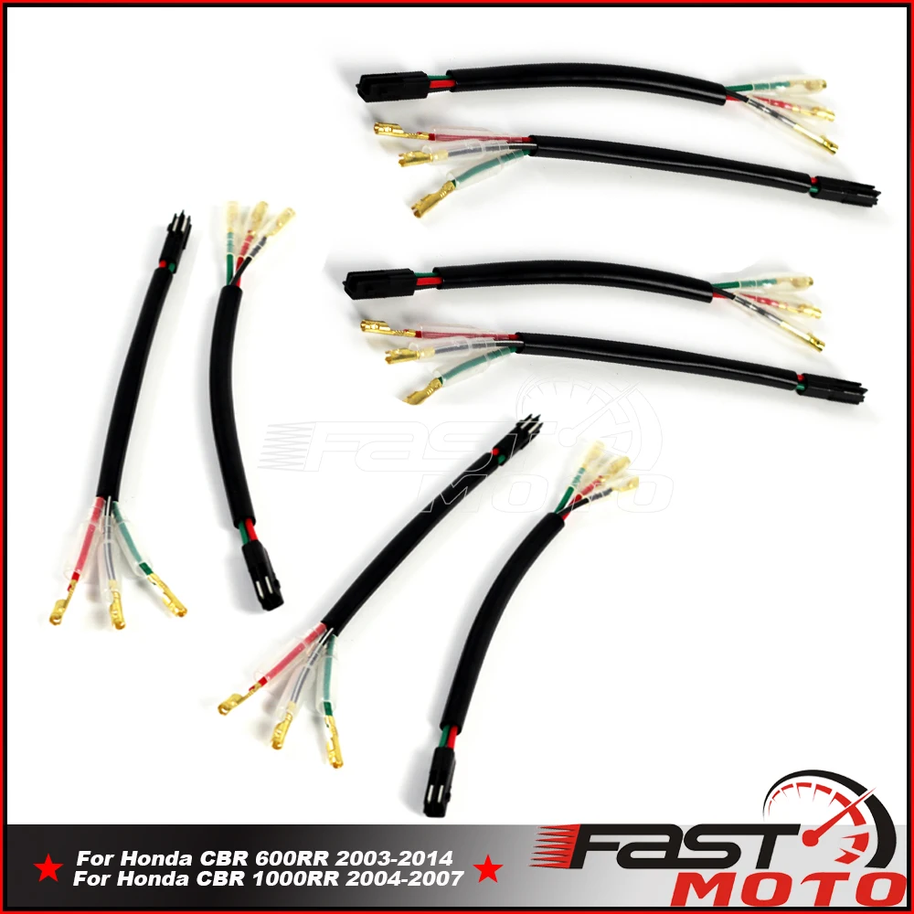 

OEM 3 Pin Lead Turn Signal Wire Connector Blinker Wiring Harness Indicator Plug Adaptor For Honda CBR 1000RR 600RR 04-07