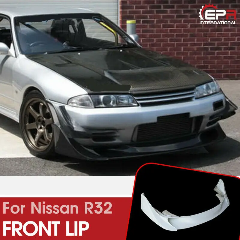 

TBO стиль для Nissan Skyline R32 GTR FRP передний бампер губа внешние автомобильные аксессуары комплекты кузова (подходит на стандартный GTR передний бампер)