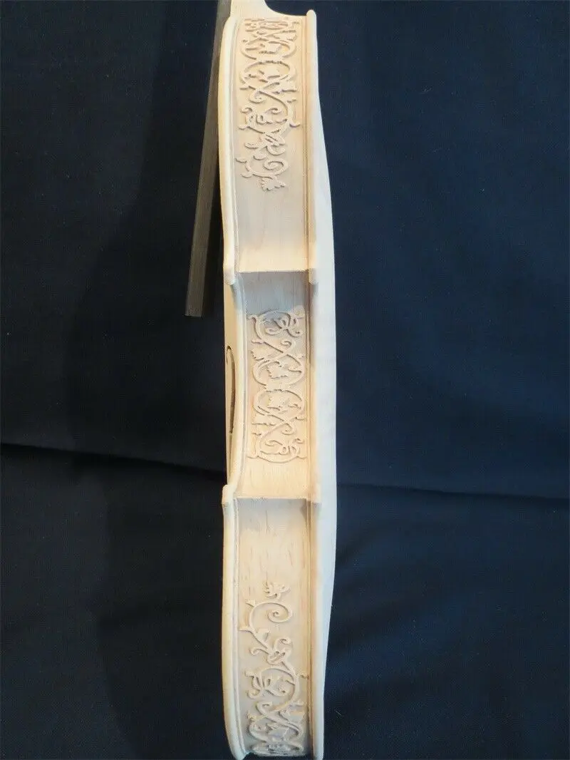 كمان غير مكتمل 4/4 خشب متين كمان جميل، غلاف مطعم، ضلع منحوت، رقبة # 13988 #5