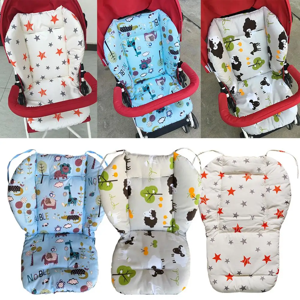 Estampado de estrellas Universal cochecito de bebé silla alta asiento cojín forro Mat carrito colchón Mat alimentación silla almohadilla cubierta Protector