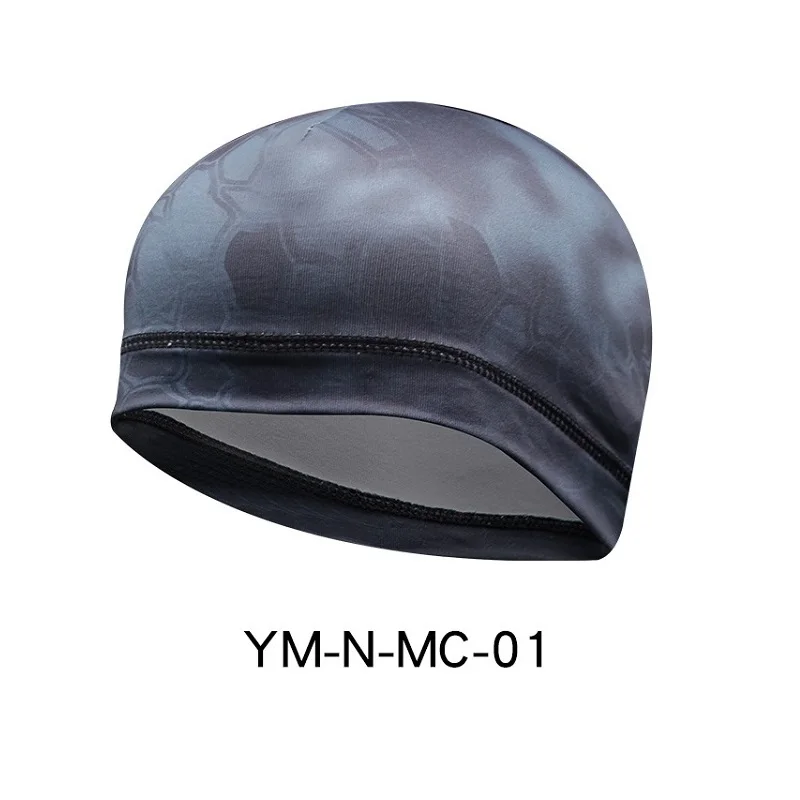 Hot Sale Headgear Outdoor Windproof Sports Caps Quick Dry Python Print Lycra Riding Helmet Cap