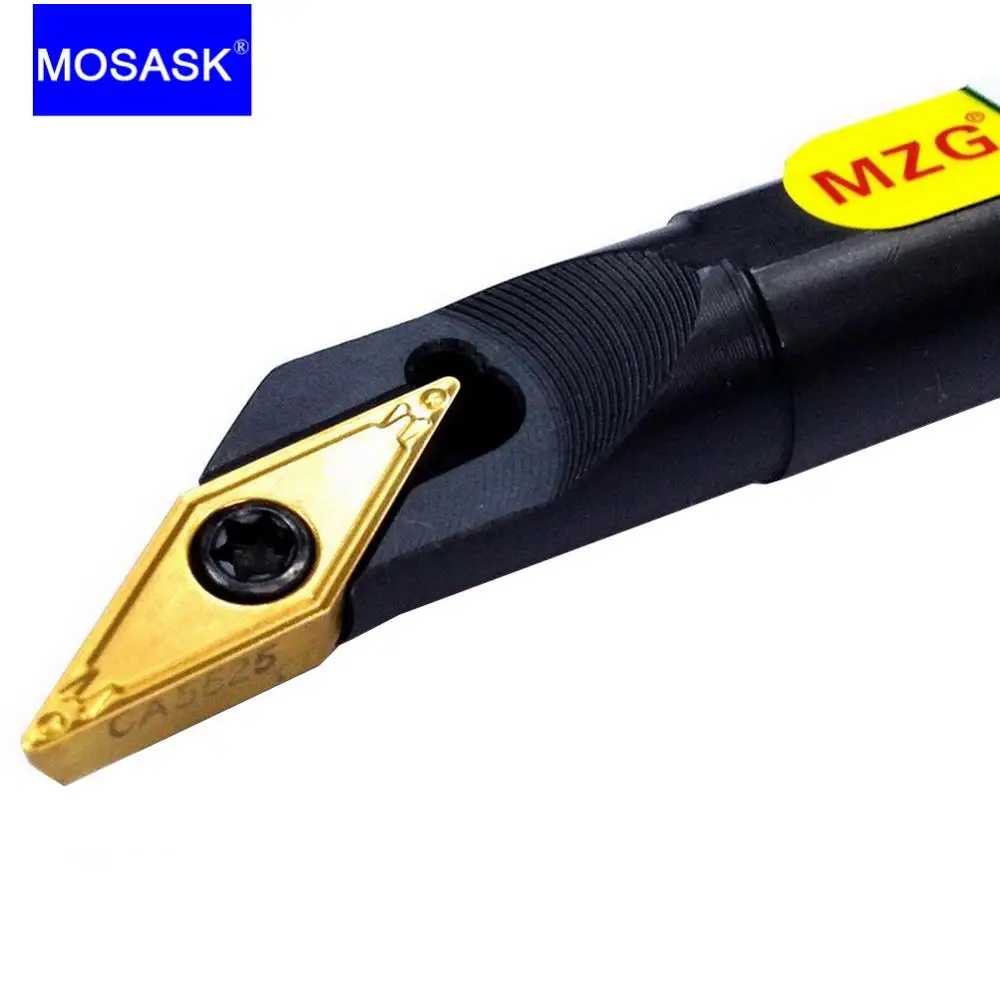 MOSASK-cortador de Metal S10K-SVJCR11, vástago de perforación, soportes internos de corte, SVJCR, CNC, herramientas de torneado de agujero interior