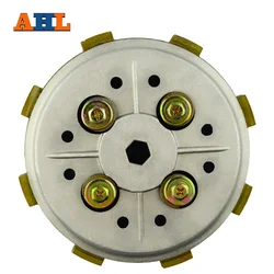 AHL Clutch Drum Assy Basket (4pcs Friction Clutch Plates & 3pcs Iron Plates) For YAMAHA YBR125 YBR 125  2002-2013