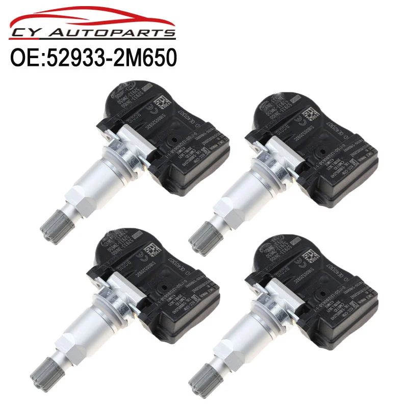 

4PCS New TPMS Sensor Tire Pressure Sensor For 2012-2018 Kia CEED 433MHZ 52933-2M650 529332M650 52933-3N100 529333N100