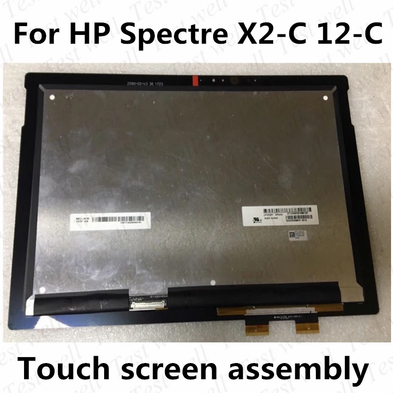 Imagem -02 - Tela Lcd com Sensor de Toque 12.3 Polegadas para hp Espectro Tablete 12-c 12-c012dx 3000x2000 Ips 72 Ntsc 40pin