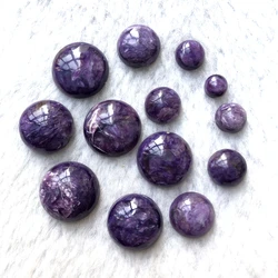 Wholesale 1ps/lot Natural Charoite Bead cabochon 6mm,8mm 10mm 14mm 15mm 16mm Round Gem Stone Bead Cabochon,Jewelry Ring Face