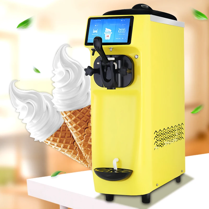 Soft Serve Ice Cream Machine For Small Business Desktop Ice Cream Maker Machine Single Head Ice Cream Machine