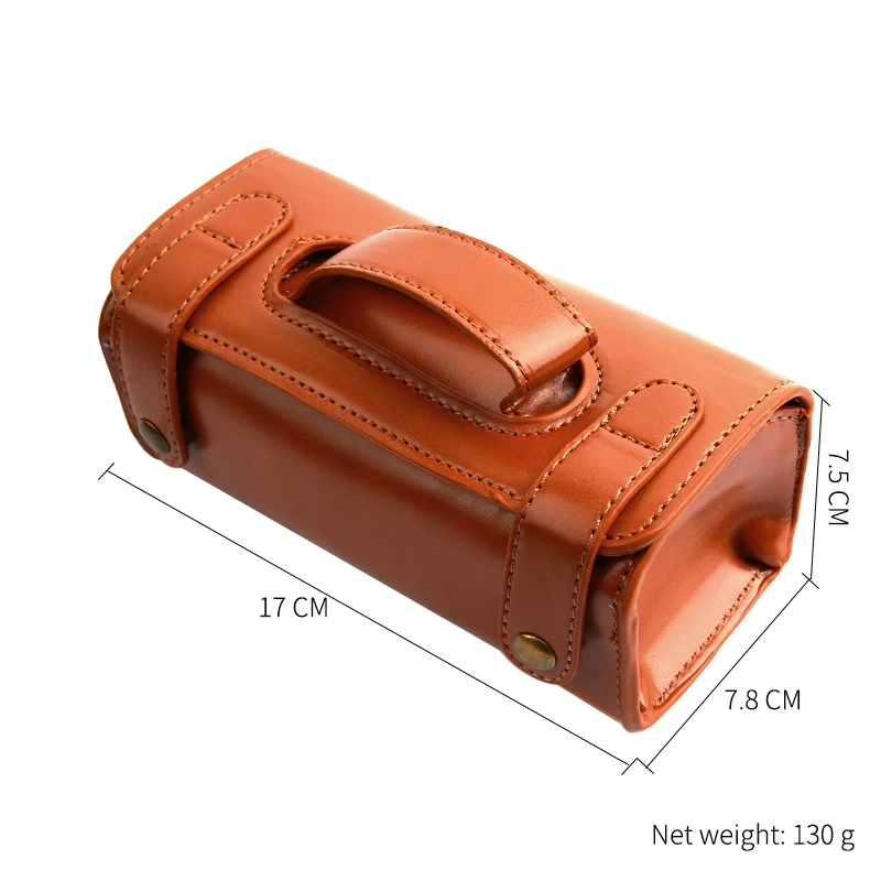 YINTAL Manual Shaving Razor Portable Shaving Brush Travel Leather Bag For Double edge Safety Razors Box (Only 1 box)