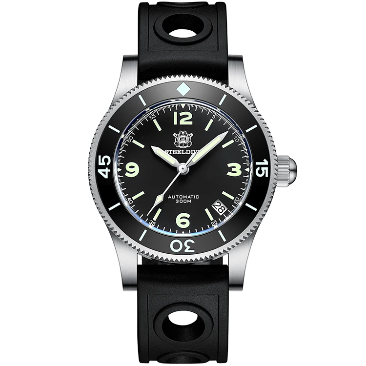 STEELDIVE Mens Diver Watches 62Mas Automatic Watch Dive 300m Waterproof Mechanical Wristwatch C3 Luminous Sapphire Ceramiz Bezel