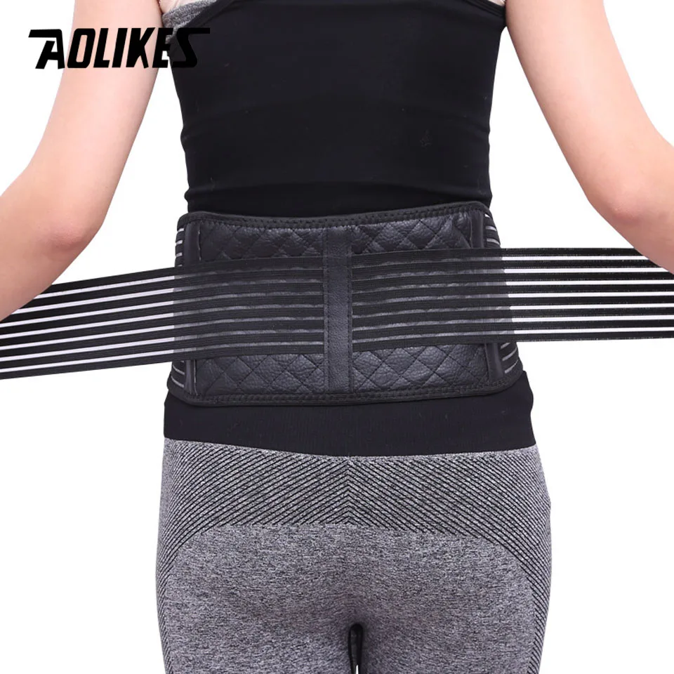 AOLIKES Self-heating Magnetic Therapy Lumbar Belt Waist Back Support Brace Abdomen Keeping Warm Protector Tourmaline Products