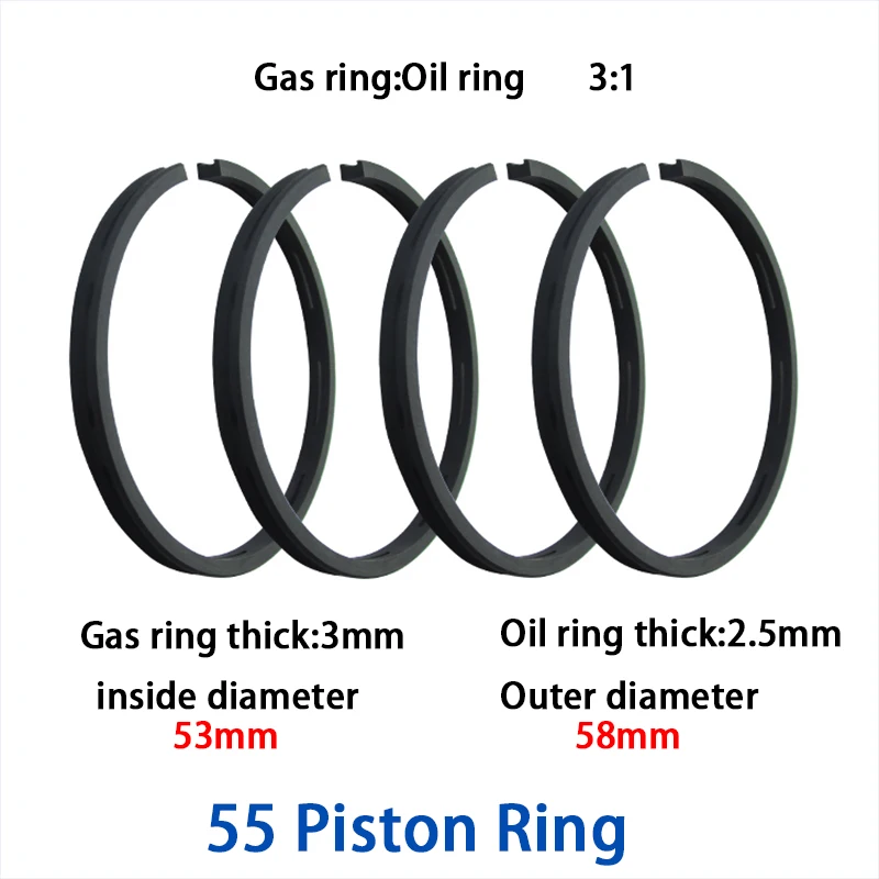 Air Compressor Piston Ring Piston ring for air pump/piston machine air pump 42/47/48/51/55/65/80/90/95/105 Cylinder piston Ring