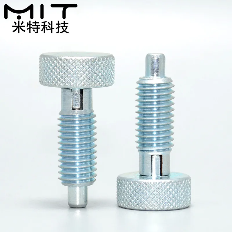 factory outlet 1Pc Locking Spring Screw Indexing Plungers Spring Plungers Index Plunger Dowel without Nut M6 M8 M10 M12 M16