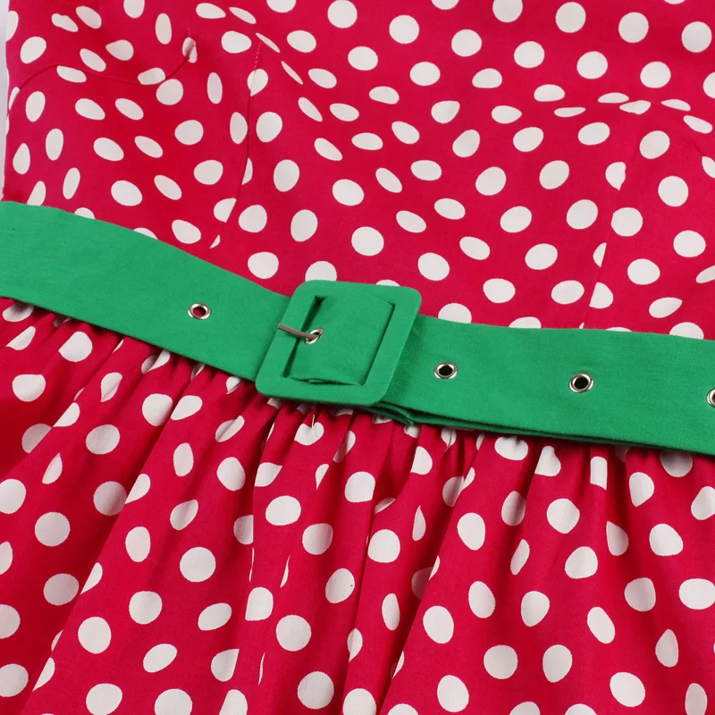 green emerald velvet dress Lindy Bop Polka Dot Swing Dress – Galaxy Kustoms main image 0