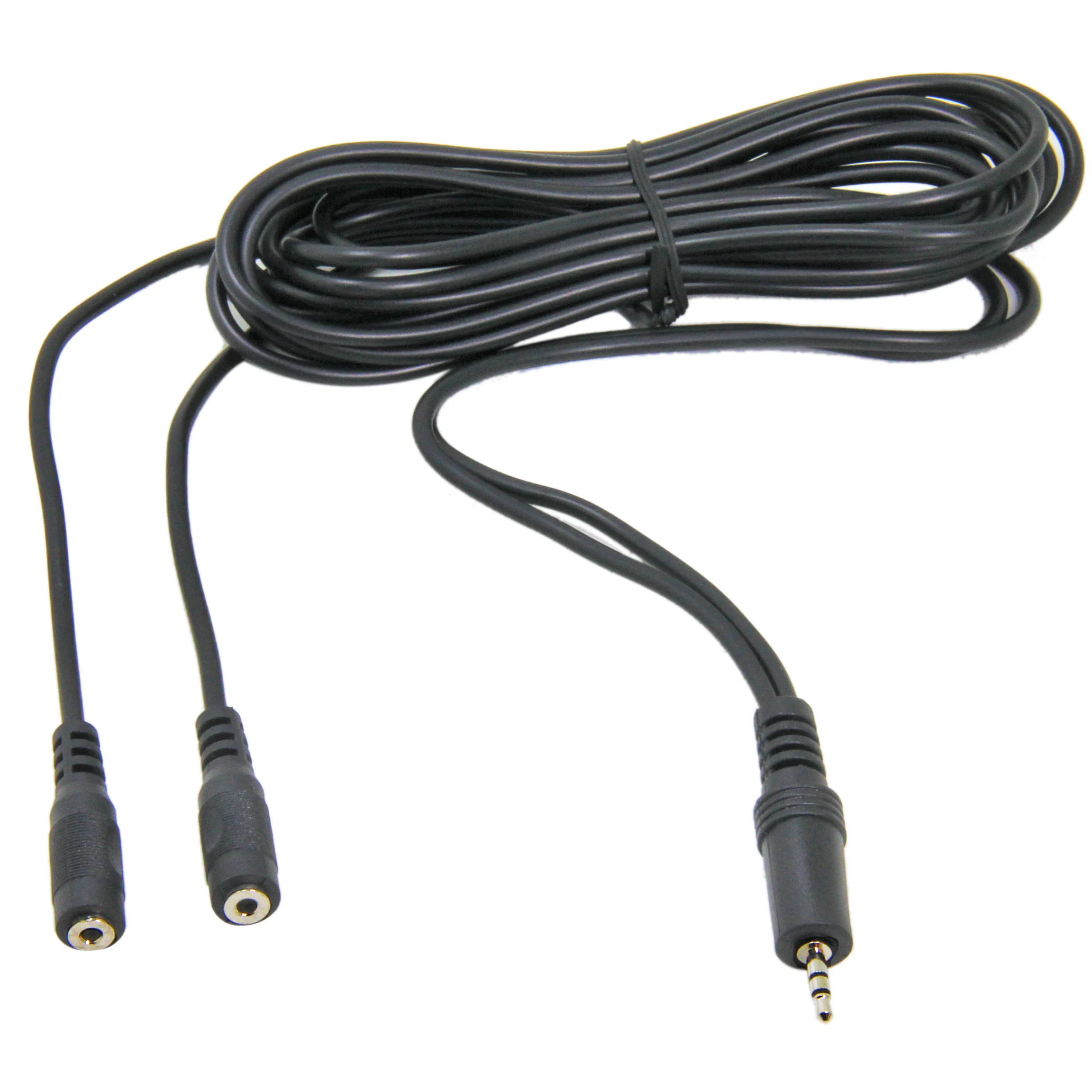 Breakout Cable 2m, 2.5mm Stereo Male to Dual 2.5mm Mono Female Audio Cable, Y Splitter Cable for Speaker and Headphone