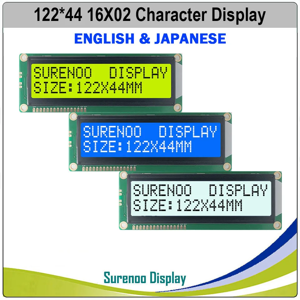Larger 162 16X2 1602 Russian Japanese English Character LCD Module Display Screen LCM USB2LCD LCD2USB LCD Smartie AIDA64
