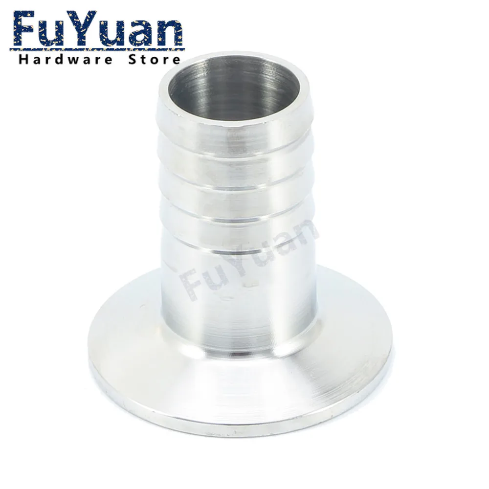 Stainless Steel SUS SS 304 Sanitary Hose Barb Pipe Fitting Tri Clamp Type Ferrule