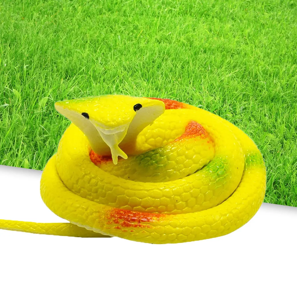 Squishy Animal Toy Educational Learning Toys New Rubber Snake Toys Snakes Party Bag Fillers Halloween Prop Joke Soft Hot