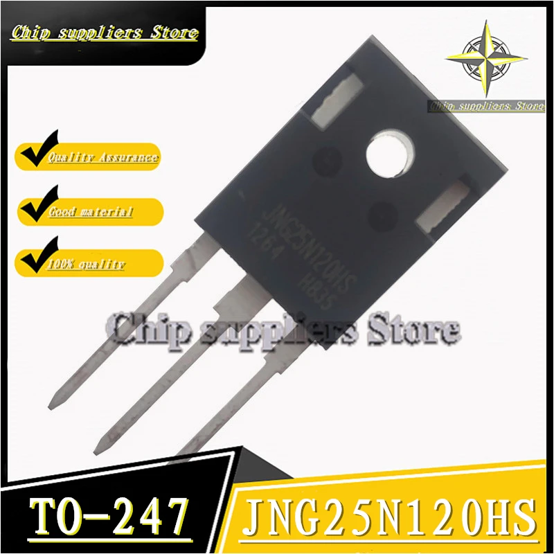 10PCS// JNG25N120HS 25N120 TO-247  25A1200V IGBT single tube Original stock 100%quality