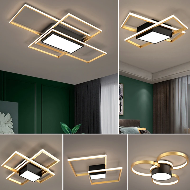 

New Style LED Ceiling Lamps For Bedroom Living Room Kitchen Villa Foyer Office Hall Auditorium Studyroom Indoor Decorative Light