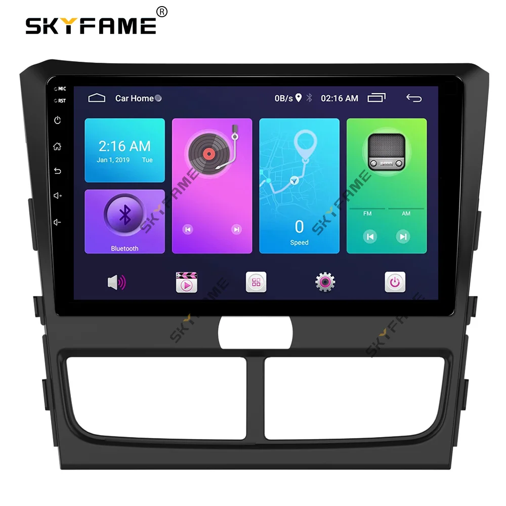 SKYFAME Car frame Kits Cable canbus Fascia Panel For FAW BESTUNE B30 2016+ Android Big Screen Audio Frame Fascias