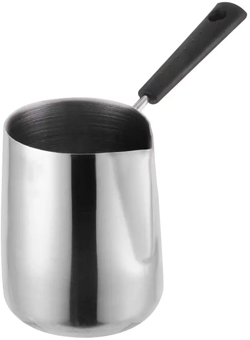 Stainless Steel Wax Melting Pot with Pointed Cup Mouth Long Handle Wax Melting Pot for Soap Candle Making Kits (1000ml)