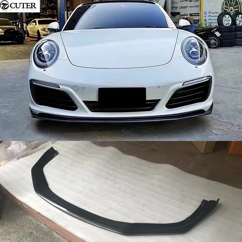 

911 991.2 Carbon Fiber Front Lip Spoiler Front Bumper Diffuser Splitter for Porsche 911 Carrera 991.2 16-18