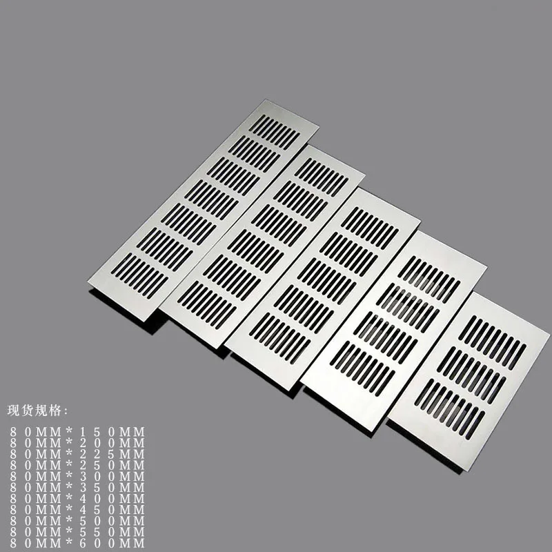อะลูมินัมอัลลอย80มม.ช่องระบายอากาศ Perforated แผ่นช่องแอร์ Perforated แผ่นแผ่นเว็บระบายอากาศ Grille ระบายอากาศ Perforated แผ่น