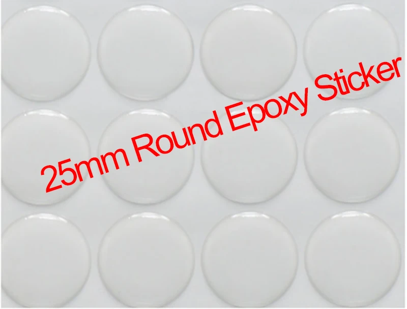 25MM wyczyść naklejki Epoxy okrągły Dome 3D kryształowe kopuły żywica własna łatka klejąca do kapsle do butelek DIY Crafting 500/1000PCS