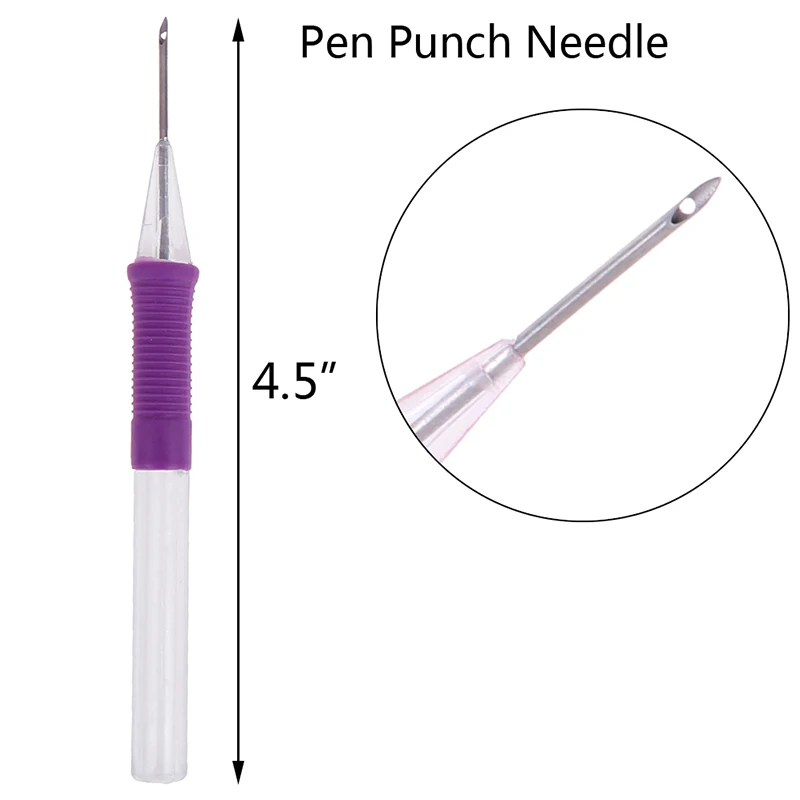 Penna per ricamo a mano fai da te pratica plastica fai da te artigianato Set di penne per ricamo magico Punch Needle accessori per cucire