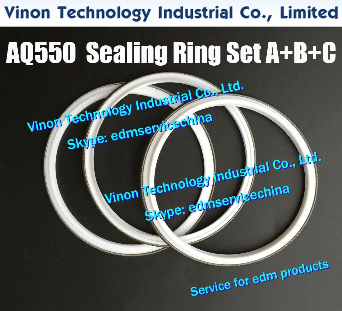 (3pcs/set) 3032835+3034428+3034427 Wiper+Wiper A+Wiper B Set. edm Lower Arm Sealing Ring A+B+C Set MW407536A,CW400871A,CW400852A