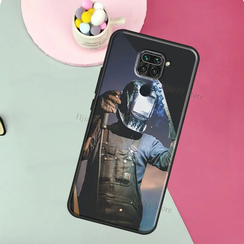 Welder Welding Hot Metal Worker For Redmi Note 11 Pro Case For Redmi Note 9 8 10 Pro 9S 10S Cover For Redmi 10 9 9C 9A 9T