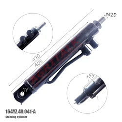 Steering cylinder for Jinma JM184 / JM254 tractor, please check the shape with dimenssions, part number: ZS184YZ.40.041 / ZS254Y