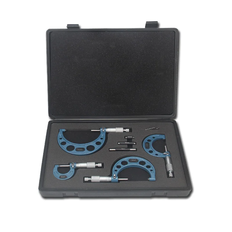 

4pcs 0.01mm Metric Gauge Vernier Caliper Outside Micrometers Thickness Gauge Measuring Calipers with Case