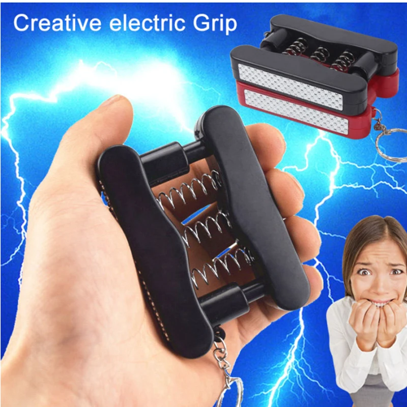 Hand Grips Shock Grip Electric Shock Toy Funny April Fools Day Gifts Prank Toys Joke Gifts Electric Man Gripper