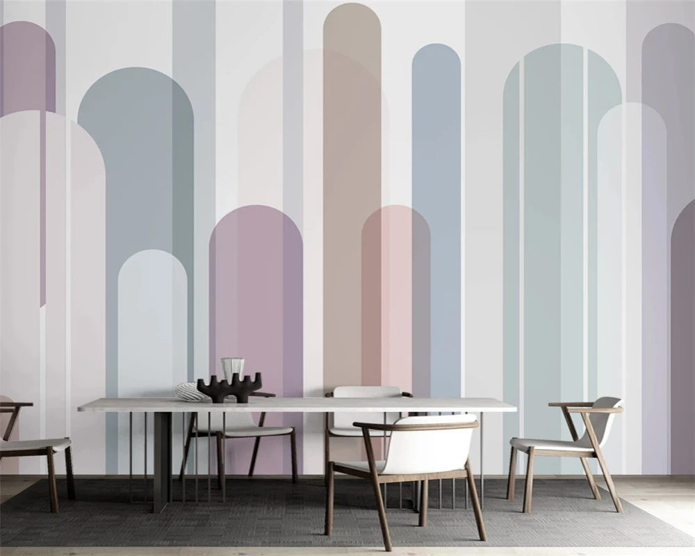 beibehang Customized modern minimalist light luxury geometric TV sofa background papel de parede 3d wallpaper papier peint