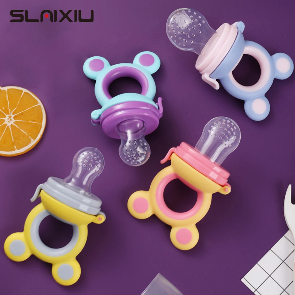 Baby Teether Nipple Fruit Food Silicona Silicone Teethers Safety Feeder Bite Food Teether Bebe Silicone Teethers  BPA Free