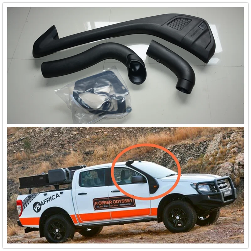 

4*4 EXTERIOR PARTS LLDPE Snorkel KIT SET Air Intake Snorkel Kit Set FIT FOR RANGER T6 2012-2014 xlt Wildtrak car accessories