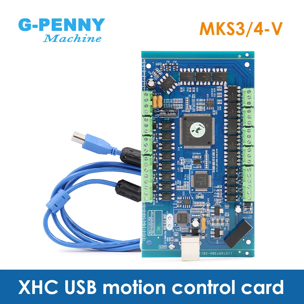 XHC 3/4 Axis USB Motion Control Card MKS3/4-V Isolated open collector output 5V,20mA 2000KHZ Isolation Voltage 3.5KV