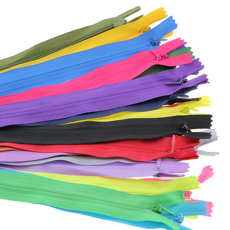 3pcs 3# 18/25/30/40/50/60/70 cm Invisible zipper DIY Nylon Coil Zipper For Sewing Clothes