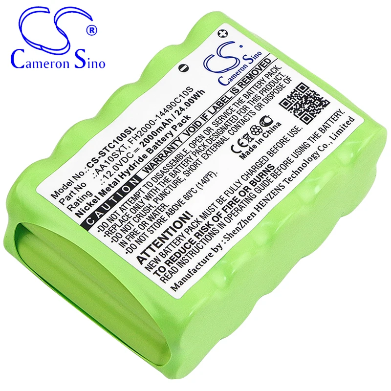 CameronSino Battery for Soundcast Outcast JR fits Soundcast AA10SXT FH2000-14490C10S Speaker Battery 2000mAh 12.00V Ni-MH Green