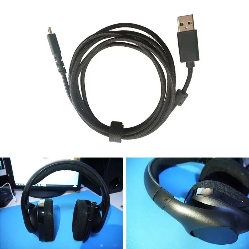 USB Charging Cable Headphone Cable Wire For Logitech G533 G633 G933 Headphone