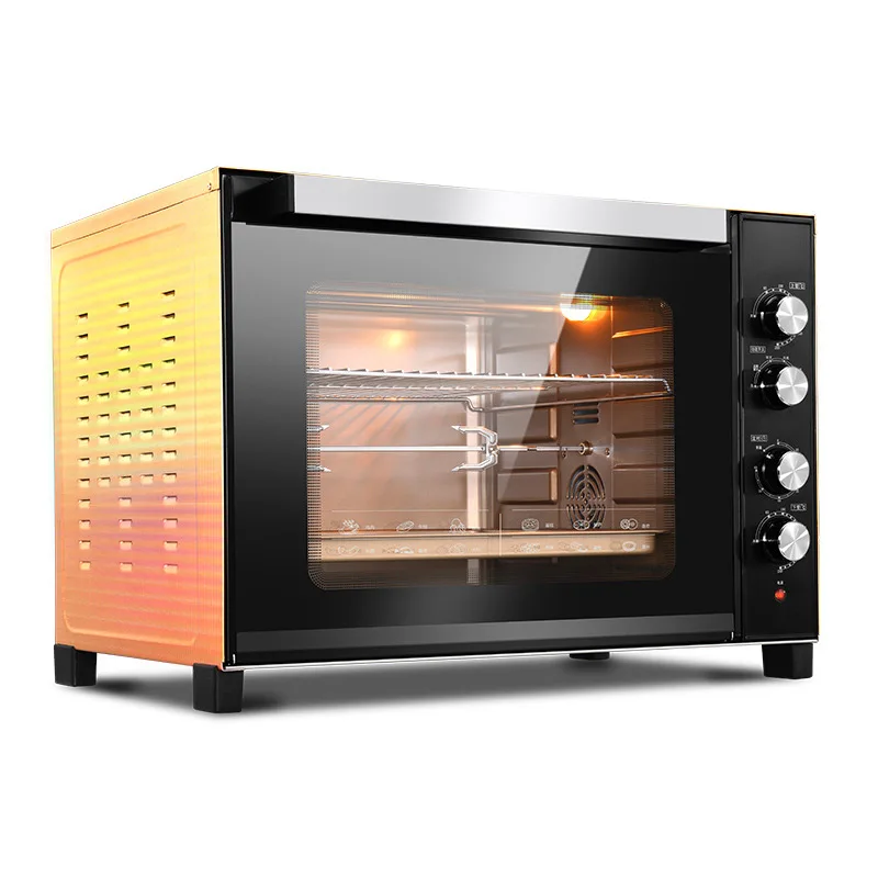 Houshold forno per la pizza torta forno elettrico forno elettrico per uso professionale 100L torta di pane grande pizza aria calda stufa