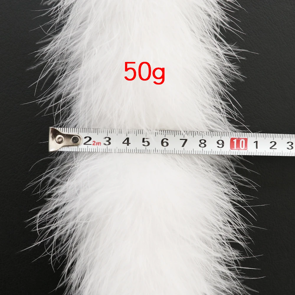 2 Meter White Fluffy Marabou Turkey Feathers Boa DIY Christmas Tree Plumas Ribbon Wedding Dress Decoration Plumes Boa for Crafts