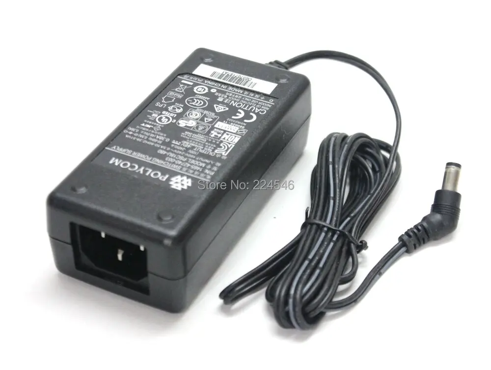 PSC18U-480 AC Adapter Switching Power Supply 48V 0.38A 1465-42740-003 for Polycom VVX300 310 400 500 SoundPoint IP560 670 phones