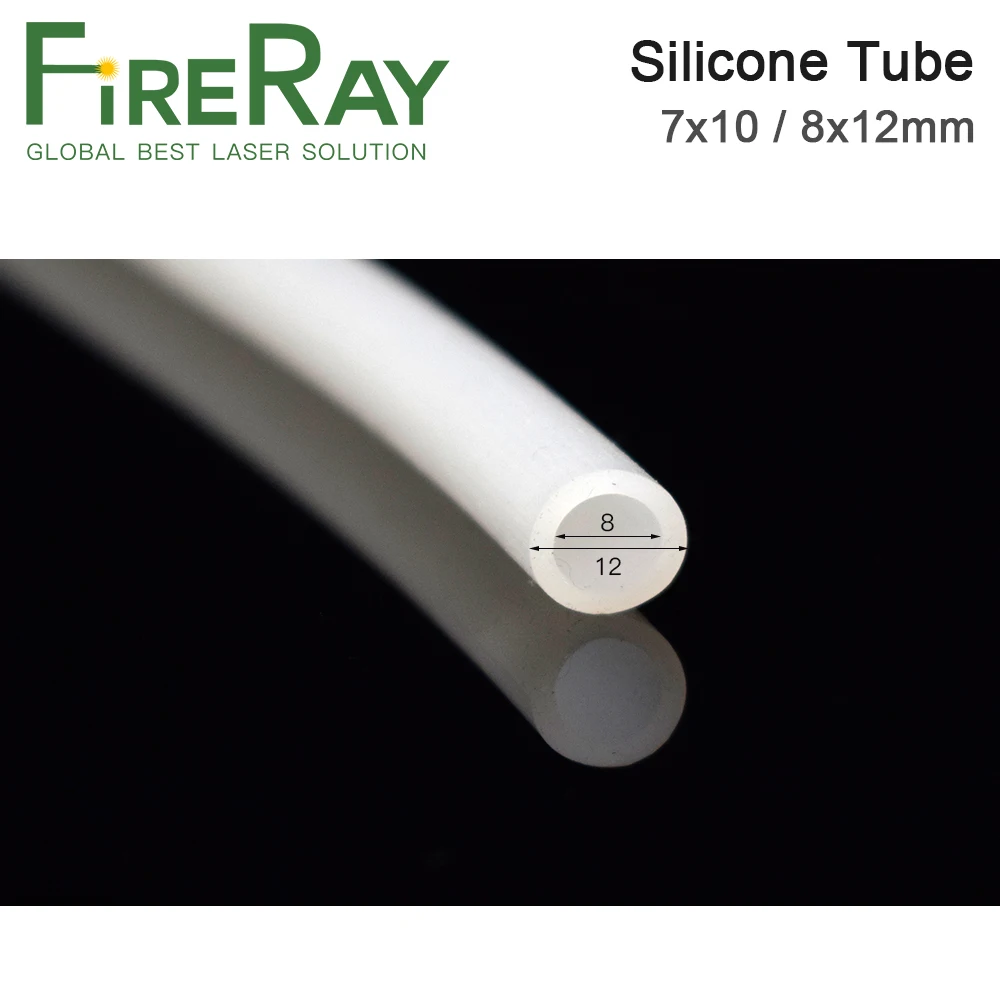 Silicone Tube 7x10mm 8x12mm Water Pipe Flexible Hose For Water Sensor & Water Pump & Water Chiller For CO2 Laser Cutting Machine