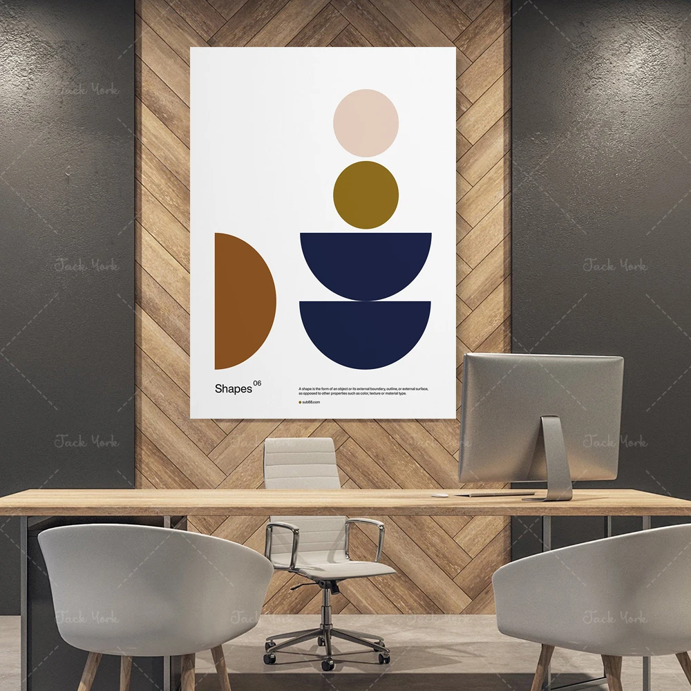 Poster Bauhaus Design and Swiss Graphic Design Shapes 06