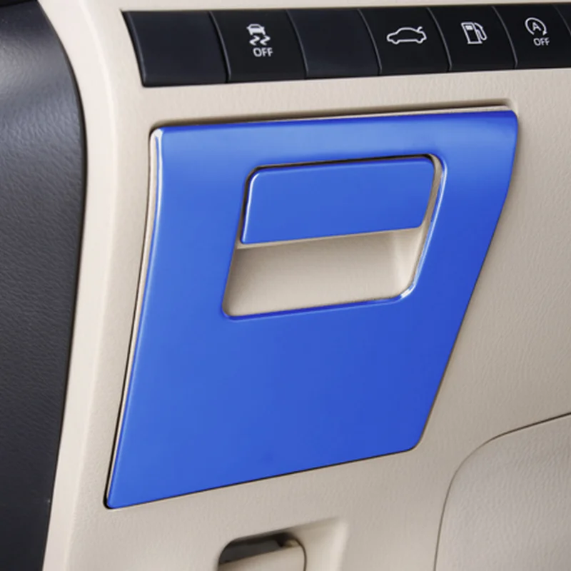 

SBTMY Stainless steel decorative patch of car main driver's storage box for Toyota camry XV70 2018 2019 2020 accessories
