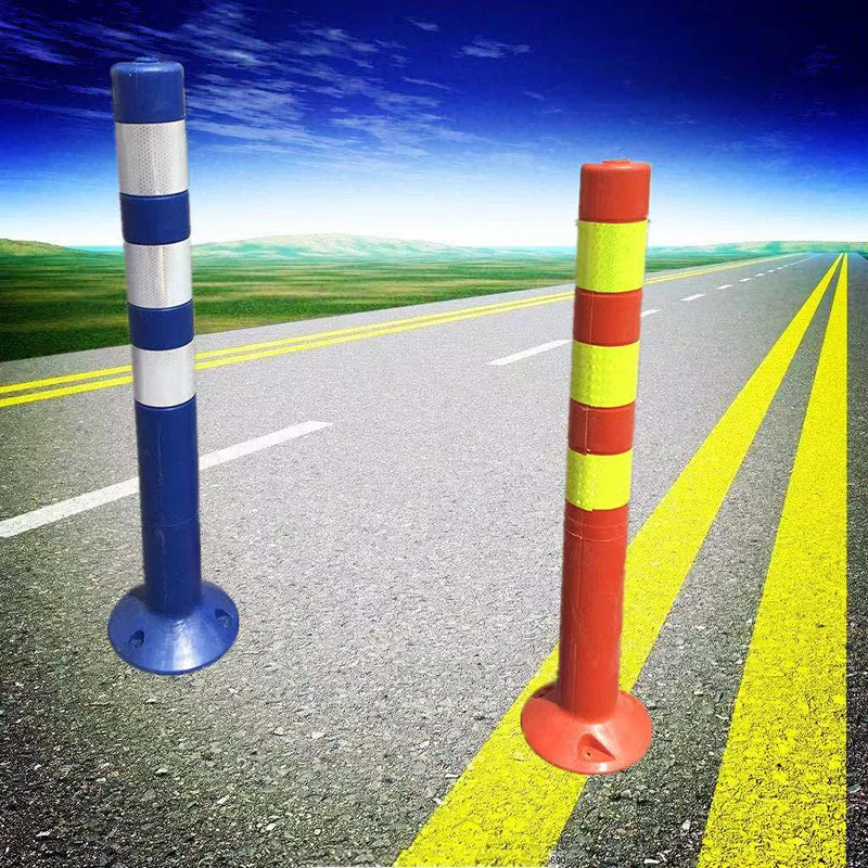 Warning Column Elastic Column Isolation Pile Guardrail Traffic Facilities Barricade Cone Reflective Column Anti-collision Column