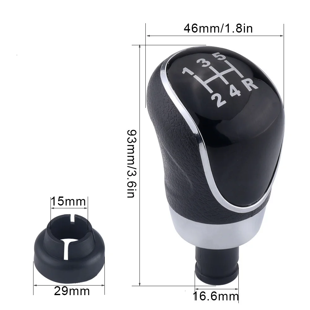 5 6 Speed Car Gear Stick Shift Knob Gearbox Handle Stick Lever Head For Ford Focus 2 MK2 FL MK3 MK4 MK7 MONDEO GALAXY FIESTA