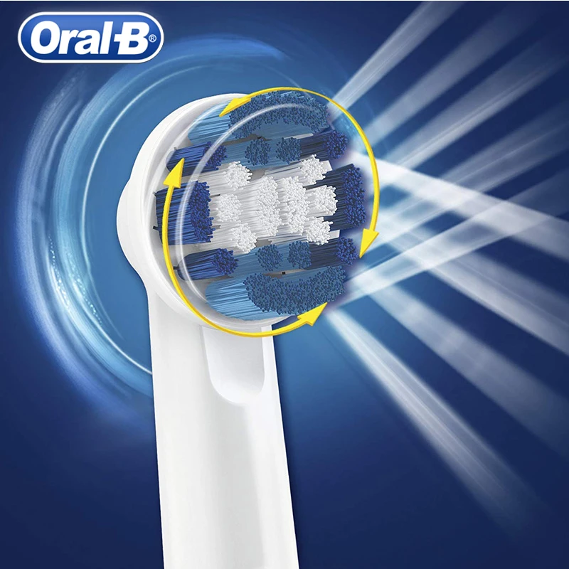 Oral B-cabezales de cepillo reemplazables EB20 para adultos, limpieza de precisión, 2 o 4 cabezales, cuidado de las encías, eliminación diaria de placa Dental, manchas de dientes